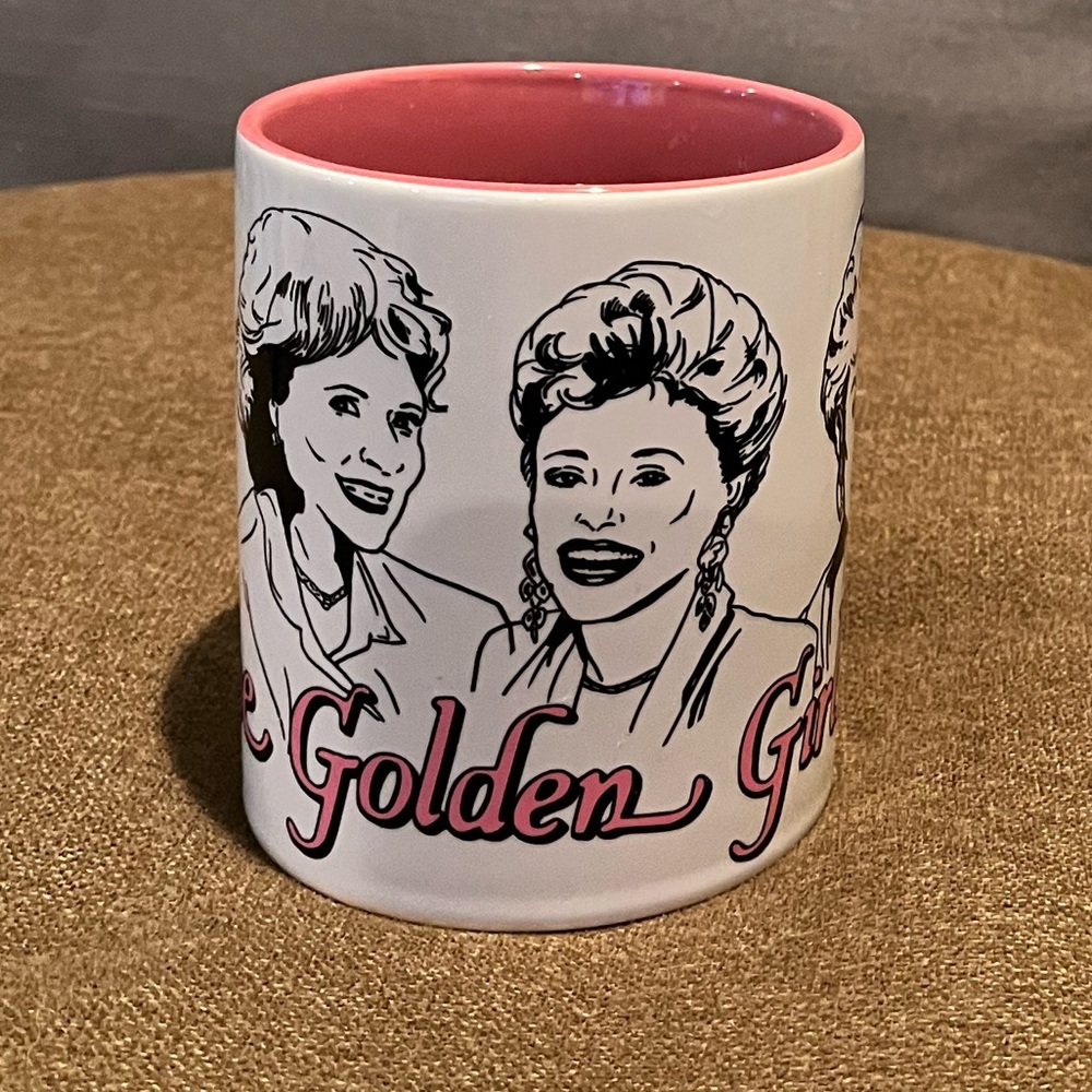 Golden Girls Ceramic Mug with Pink Interior